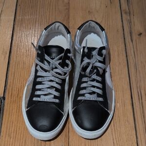 Oliver Cabell Black and Silver Sneakers